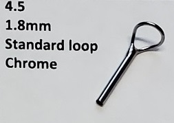 Size 4.5 Standard Loop, Rod Tips for Building or Replacement of Ice Fishing or Fly Rods